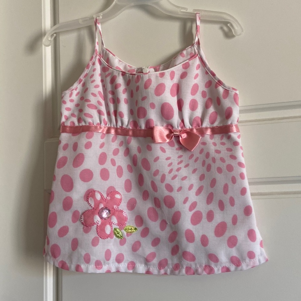 Zazanna pink shirt and skirt set